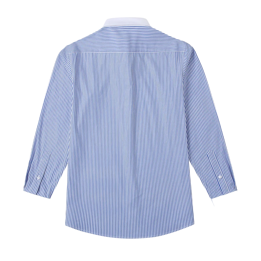 Klassisches Shelby-Hemd in Weiß & Blau