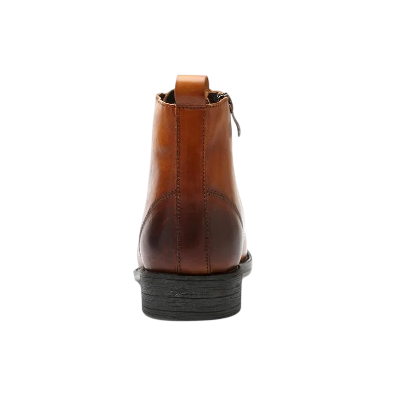 Tommy-Stiefel in hellbraunem Leder