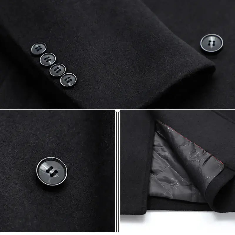 ÉDITION LIMITÉE - Manteau Long Tommy Noir Ma boutique