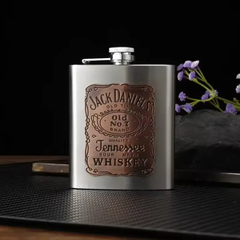 Flasque vintage Bronze rouge